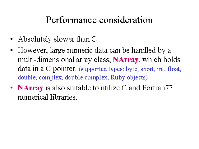 Performance consideration