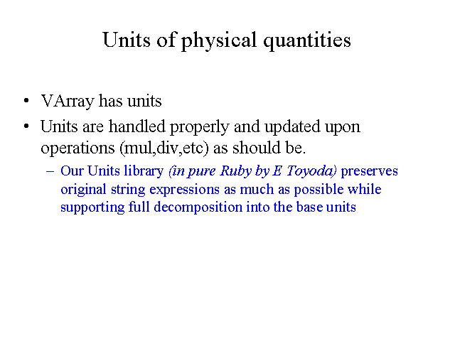 Units of physical quantities