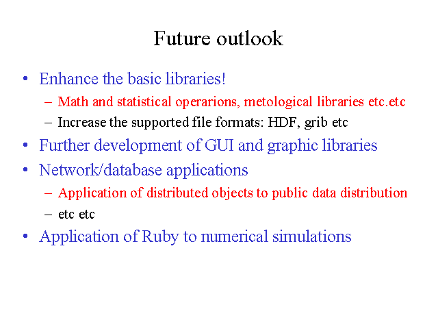 Future outlook