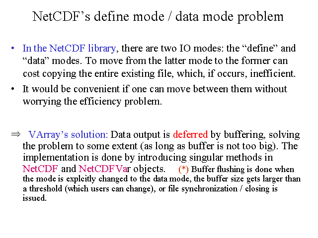 NetCDFs define mode / data mode problem