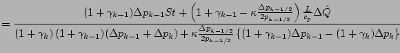 $\displaystyle = \frac{
(1 + \gamma_{k-1}) \Delta p_{k-1} St
+ \left(
1 + \gamma...
...\{
(1 + \gamma_{k-1}) \Delta p_{k-1}
- (1 + \gamma_{k}) \Delta p_{k}
\right\}
}$