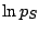 $\displaystyle \ln p_{S}$